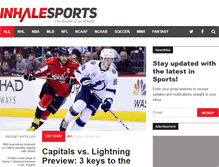 Tablet Screenshot of inhalesports.com
